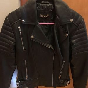SHAAN LEATHER MOTORCYCLE JACKET!